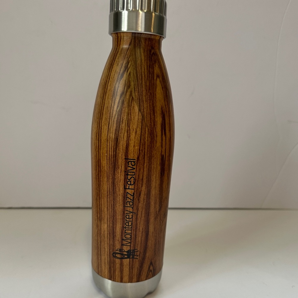New with box  Monterey Jazz Festival Wood Like Bottle / Tumbler - Picture 2 of 4